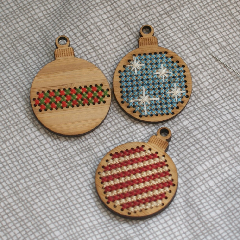 Bamboo ornaments to cross stitch